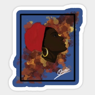 African woman Sticker